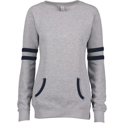 Ladies Varsity Fleece Crew Neck Pullover Thumbnail